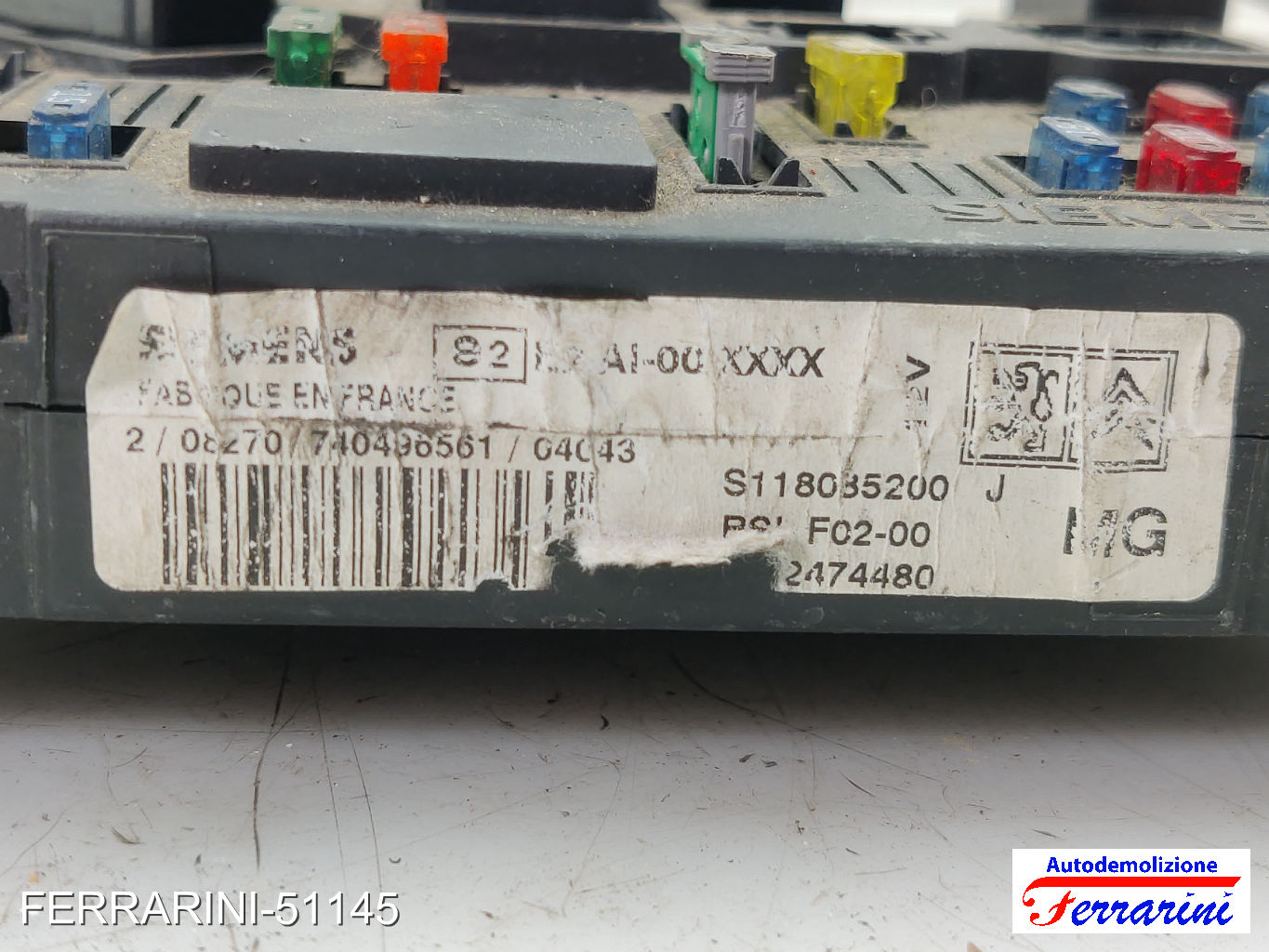 Kit Accensione CITROEN C3 1 FC, FN 1.4 HDI 2002-2009 3S6112A650LB, J38AC 6