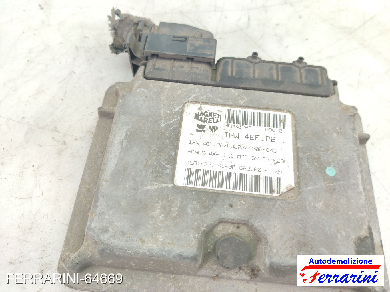 Centralina Motore FIAT PANDA 141 1.1 2000-2004 46814371, IAW4EFP2, EB4AFP2R