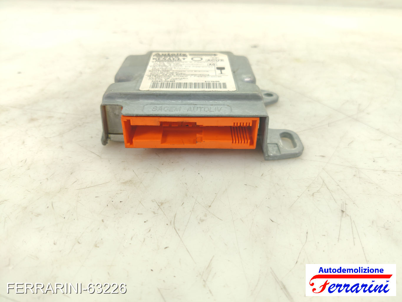 Centralina Airbag RENAULT TWINGO 1 C06 1996-2007 8200058365, 8200058365C 7