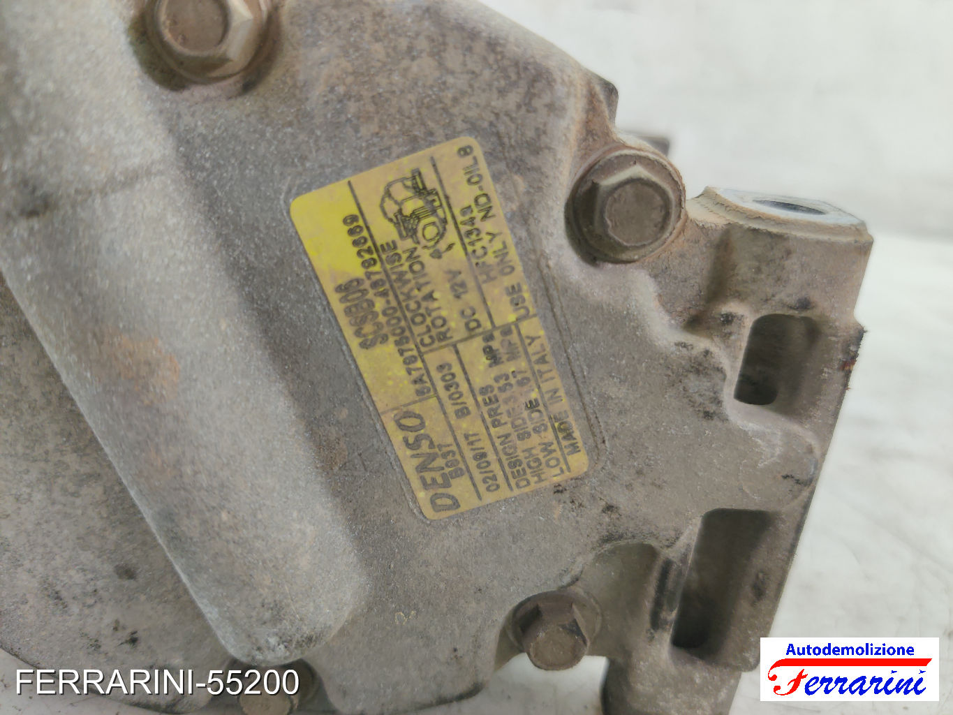 Compressore Clima FIAT PUNTO 188 1.2 60 1999-2010 5A7875000, 46782669, SCSB06