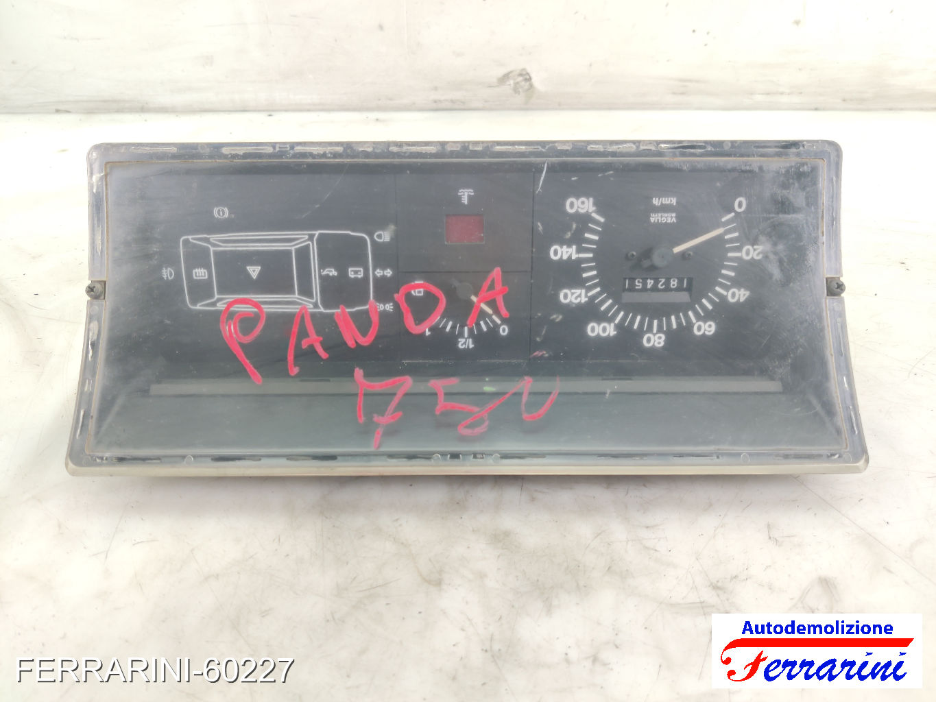 Quadro Contachilometri FIAT PANDA 141 750 1986-2003 7753838, 60424801206