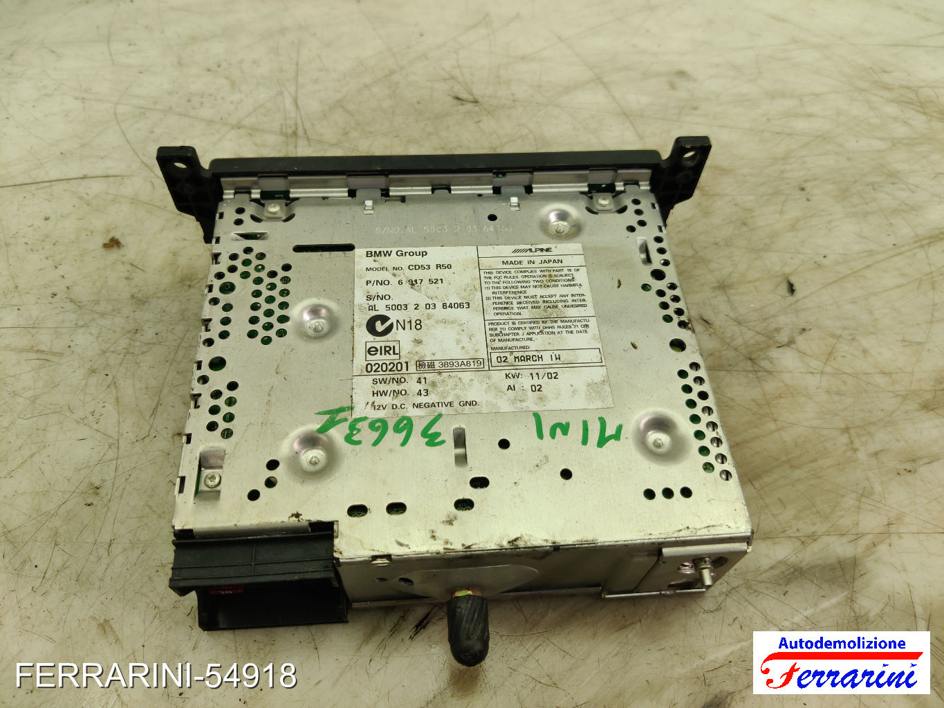 Stereo Radio MINI - R50, R53 2001-2006 6917521
