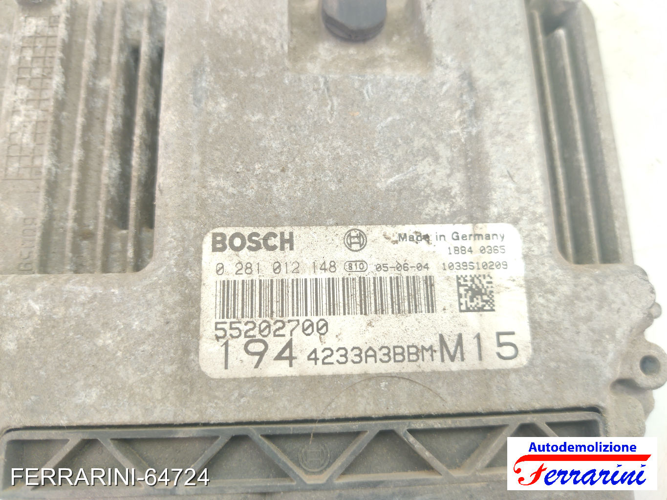 Centralina Motore FIAT CROMA 194 1.9 D MULTIJET 2005-2011 55202700, 4233A3BBMI