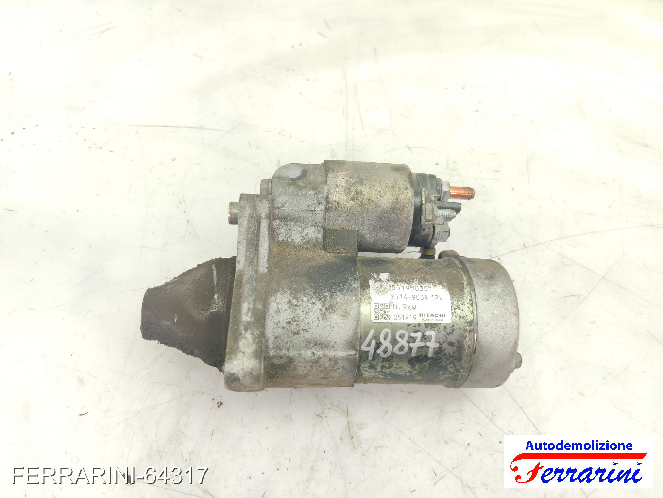 Motorino Avviamento FIAT PUNTO 188 1.2 60 2000-2009 55195030, 46740242 7
