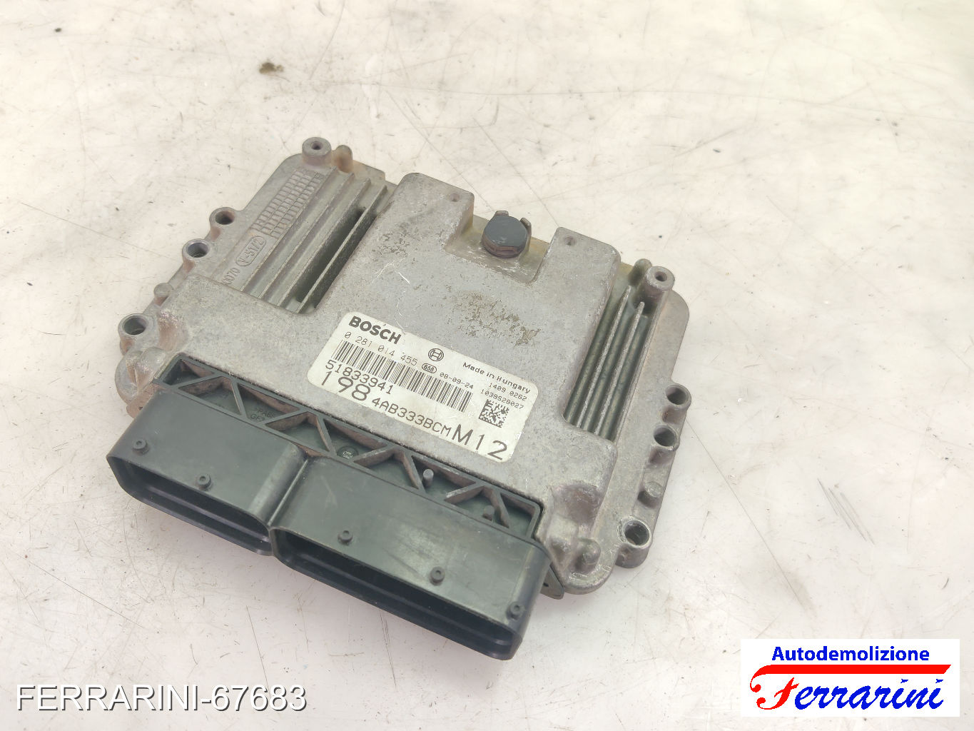 Kit Accensione FIAT BRAVO 2 198 1.6 D MULTIJET 2008-2014 0281014455 7