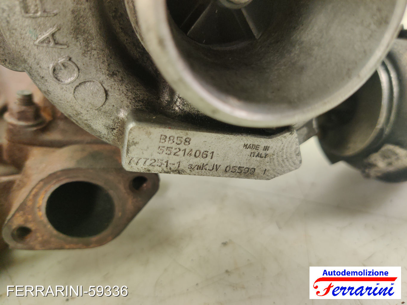 Turbina FIAT BRAVO 2 198 1.9 D MULTIJET 2007-2014 55214061, 55205475, 041022301