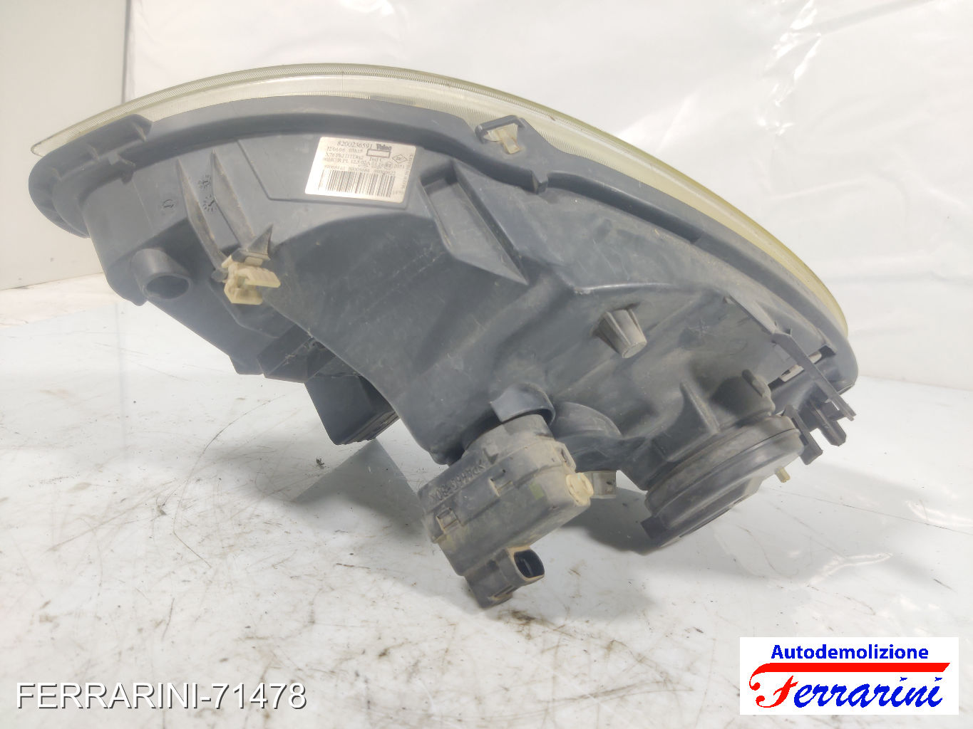 Faro Anteriore RENAULT KANGOO KC0/1 2001-2023 destro, dx 8200236591, DTD4X2 10