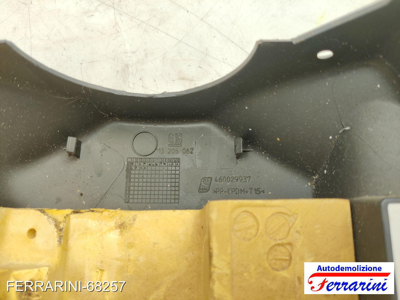 coperchio inferiore devioluci OPEL CORSA D S07 2006-2014 sinistro, sx 13205062