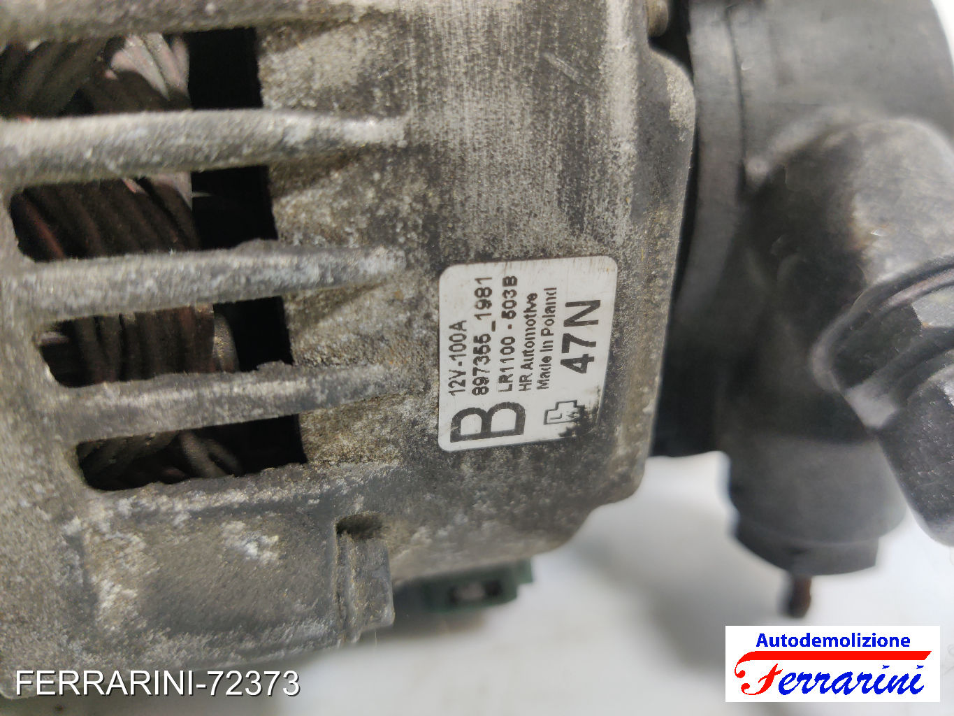 Alternatore OPEL ASTRA H A04 1.7 CDTI 2004-2010 LR1100503B, 93189495, 97355198 7