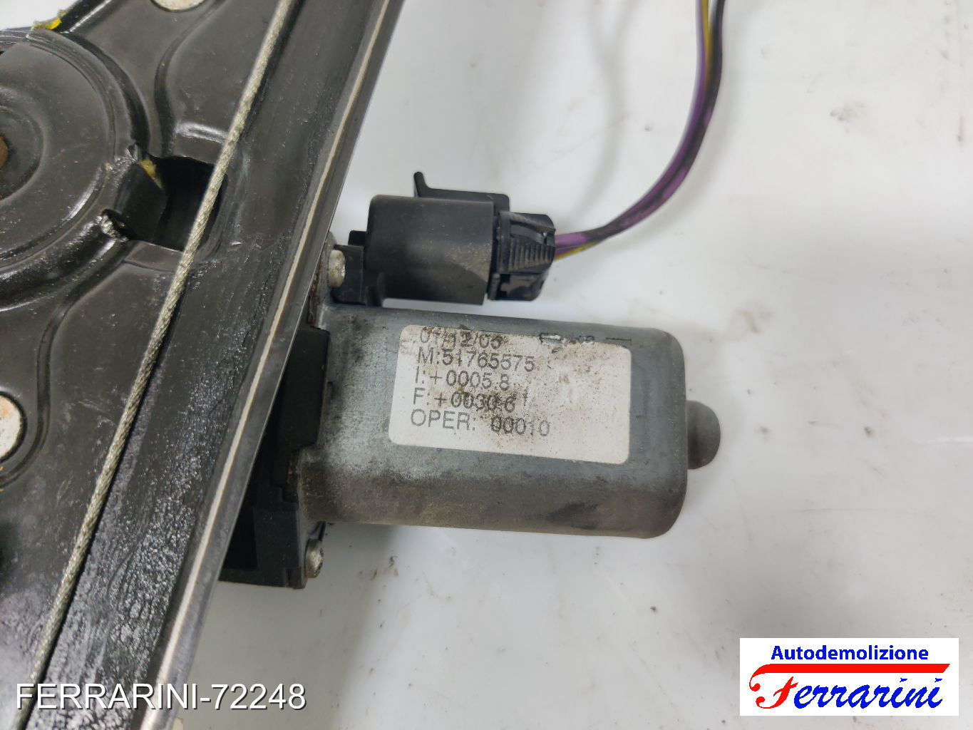 Alzavetro FIAT GRANDE PUNTO 199 2005-2013 sinistro, sx, frontale, anteriore