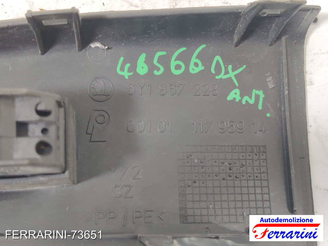 Pulsantiera Tastiera Alzavetro SKODA FABIA 1 COMBI 6Y5 2000-2007 destra, dx