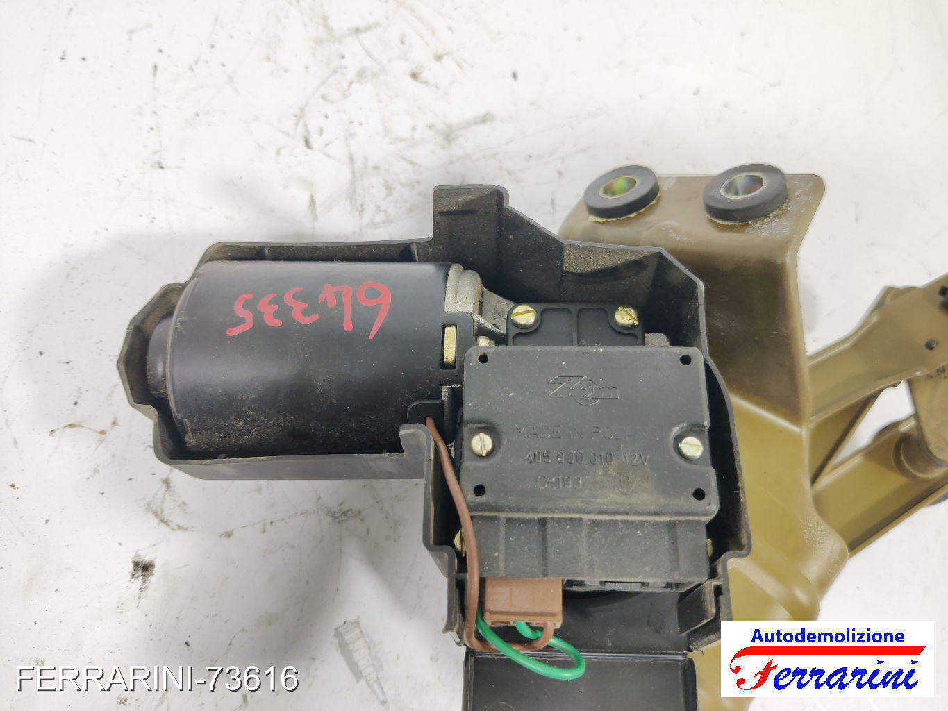 Spazzacqua Motorino Tergicristallo FIAT CINQUECENTO 500 170 1994-1998 anteriore