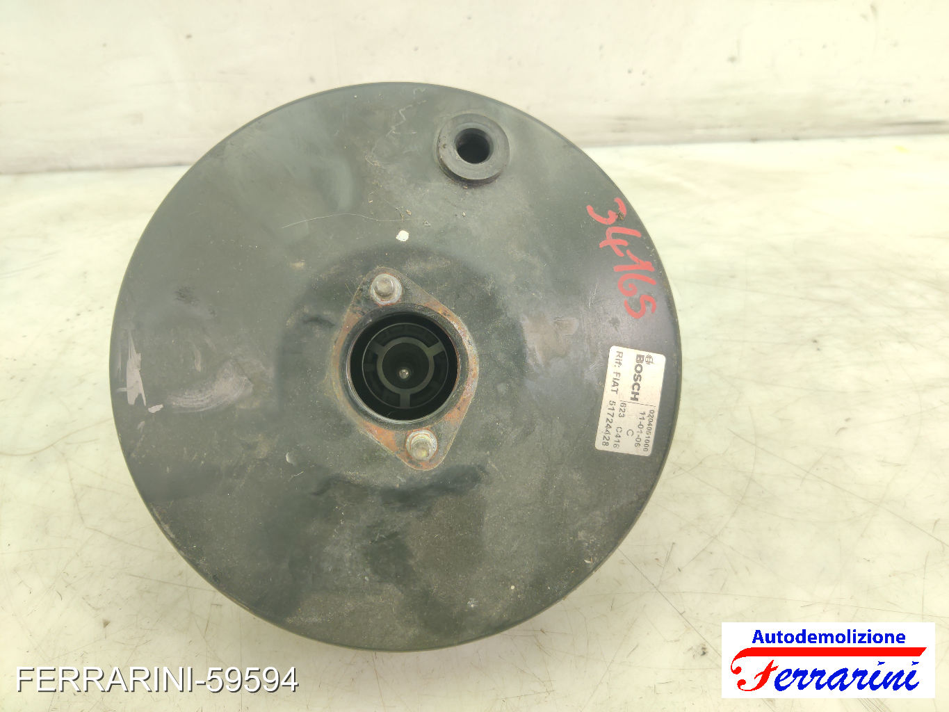 Servofreno FIAT PANDA 169 1.2 2003-2012 51724428, 77364658, 0204051000