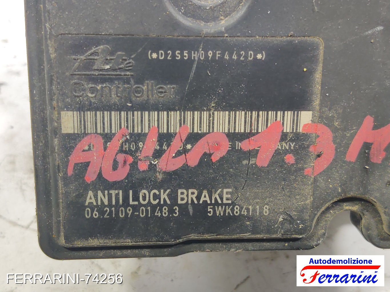 Centralina Pompa Abs OPEL AGILA A H00 1.3 CDTI 2003-2007 5WK84118, 06210901483