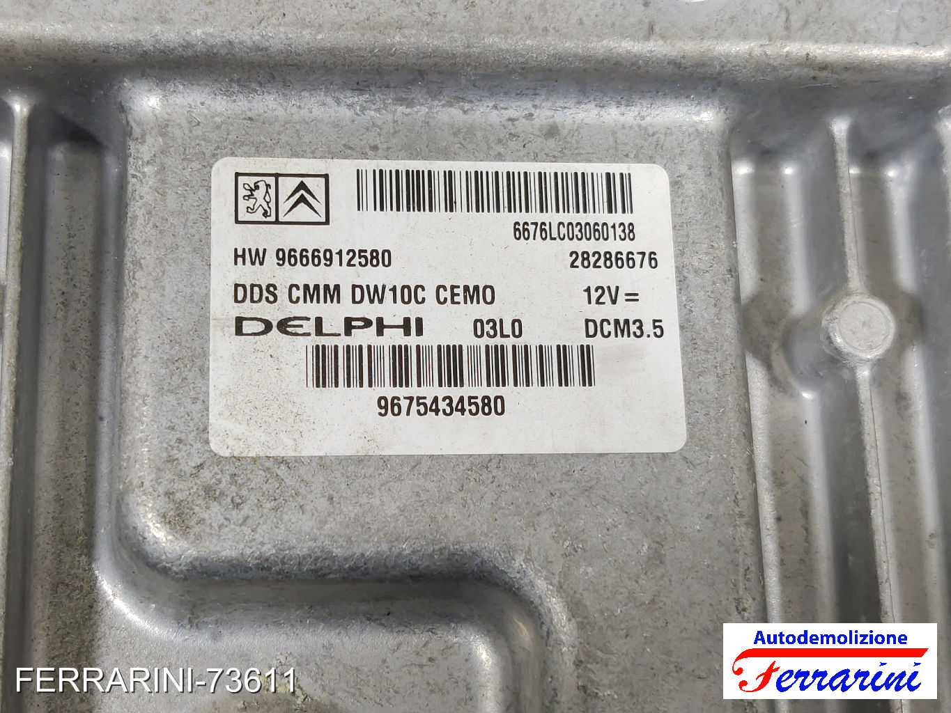 Kit Accensione CITROEN C4 GRAND PICASSO 1 UA 2.0 HDI 165 2010-2013 9675434580