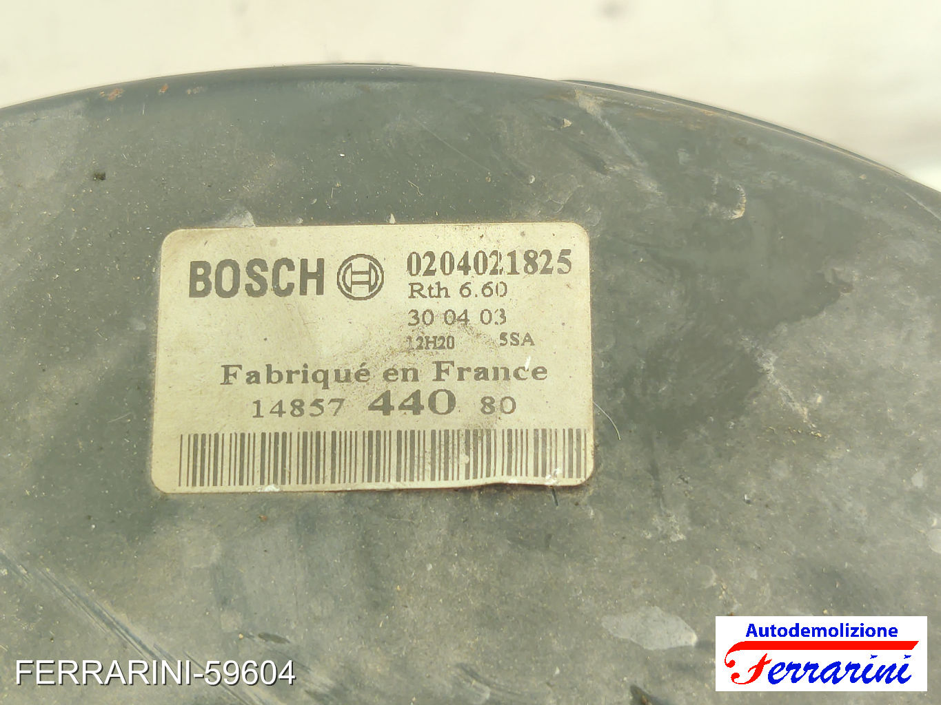 Servofreno FIAT SCUDO 220 2.0 JTD 1999-2006 1485744080, 0204021830, 0204021825