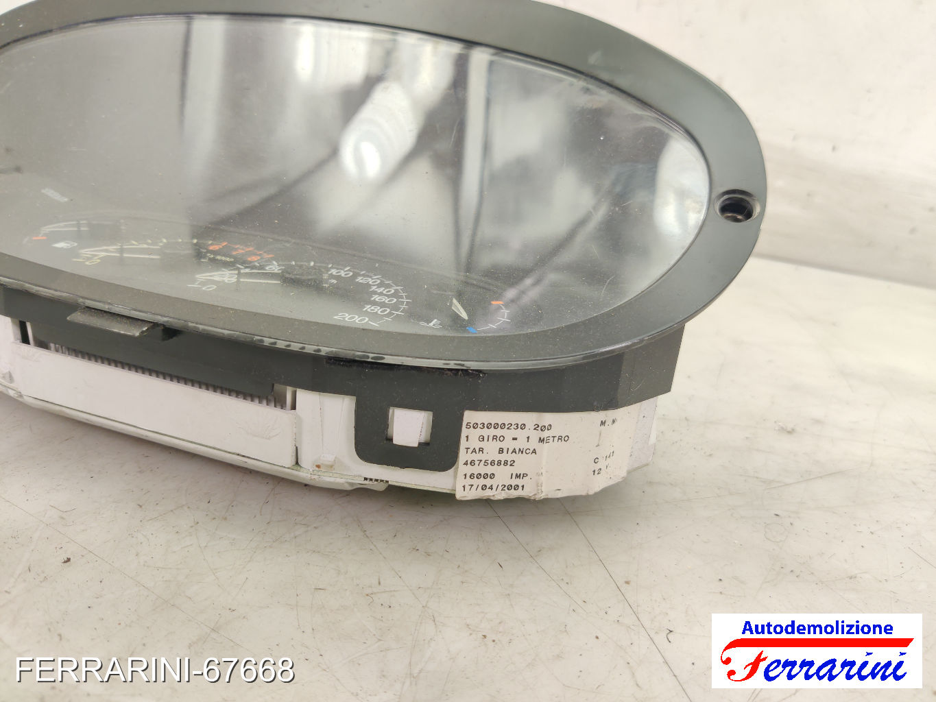 contagiri Quadro Contachilometri LANCIA Y 840 1.2 1996-2003 46756882 9