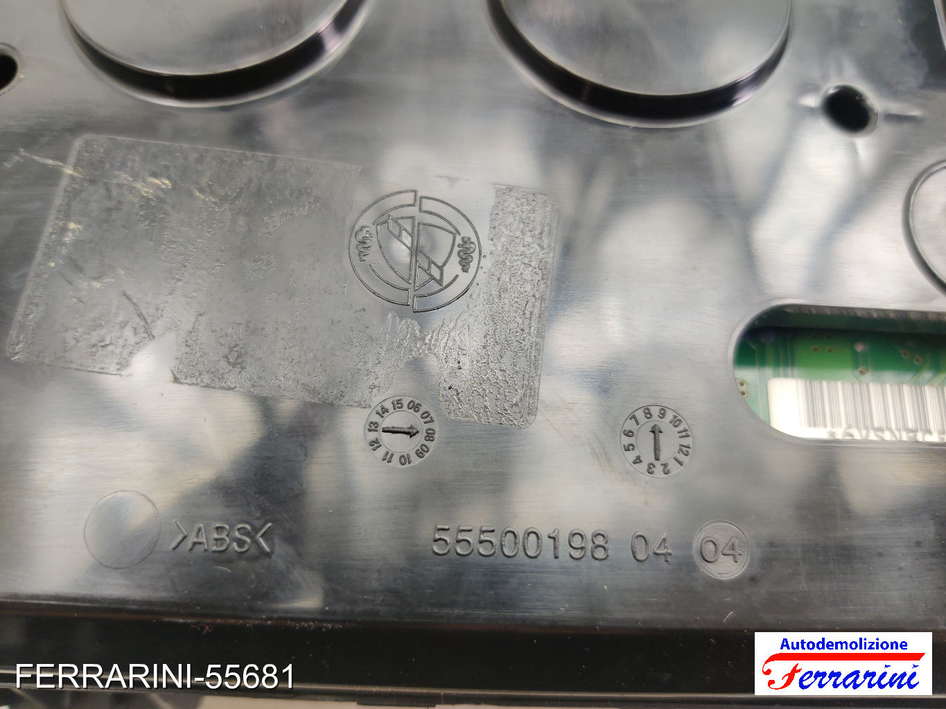 Quadro Contachilometri FIAT BRAVO 2 198 1.6 D MULTIJET 2007-2014 6VSNBCFAI