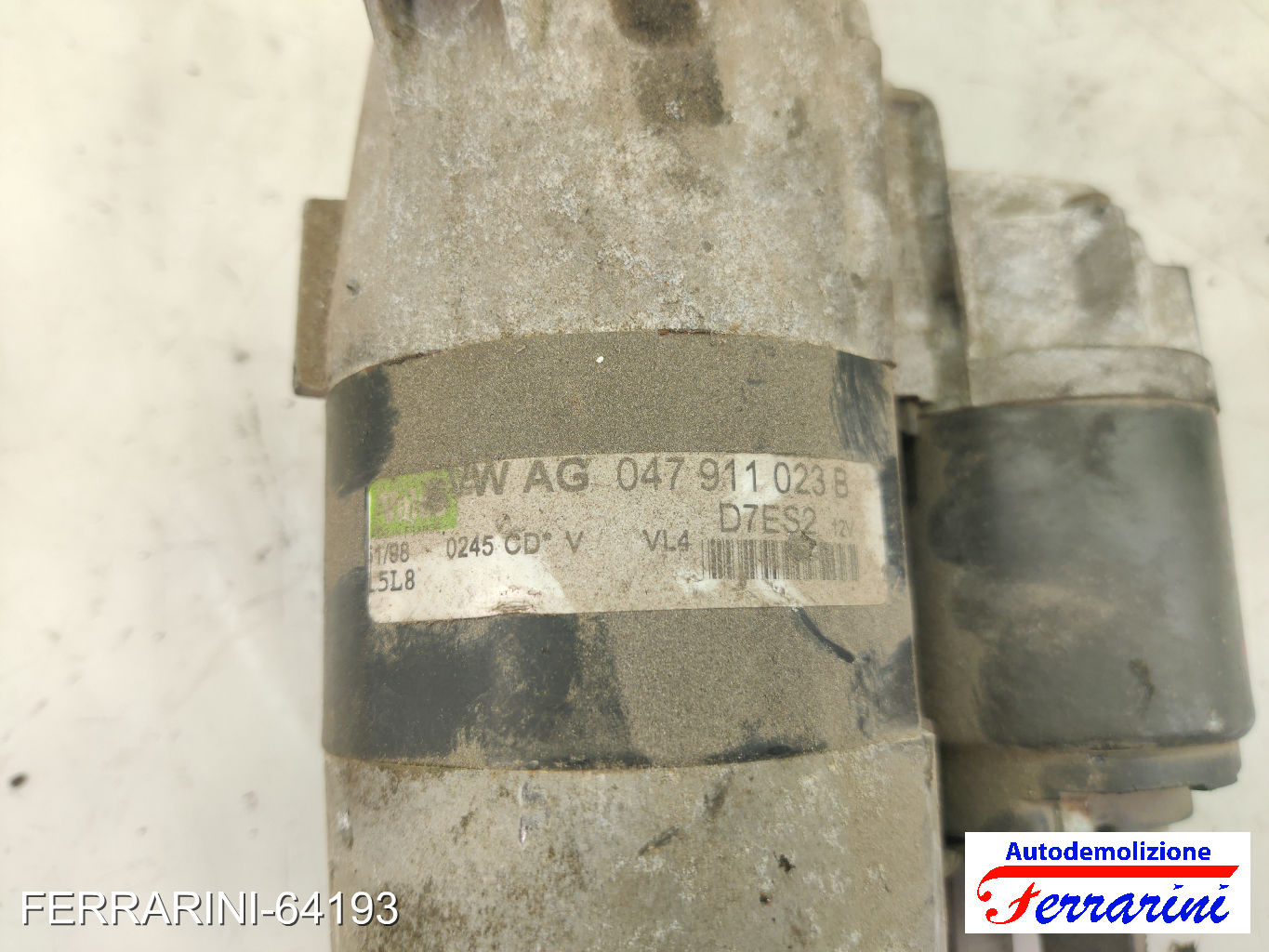 Motorino Avviamento SKODA FABIA 1 6Y2 1.4 1999-2003 047911023B, 047911023BX