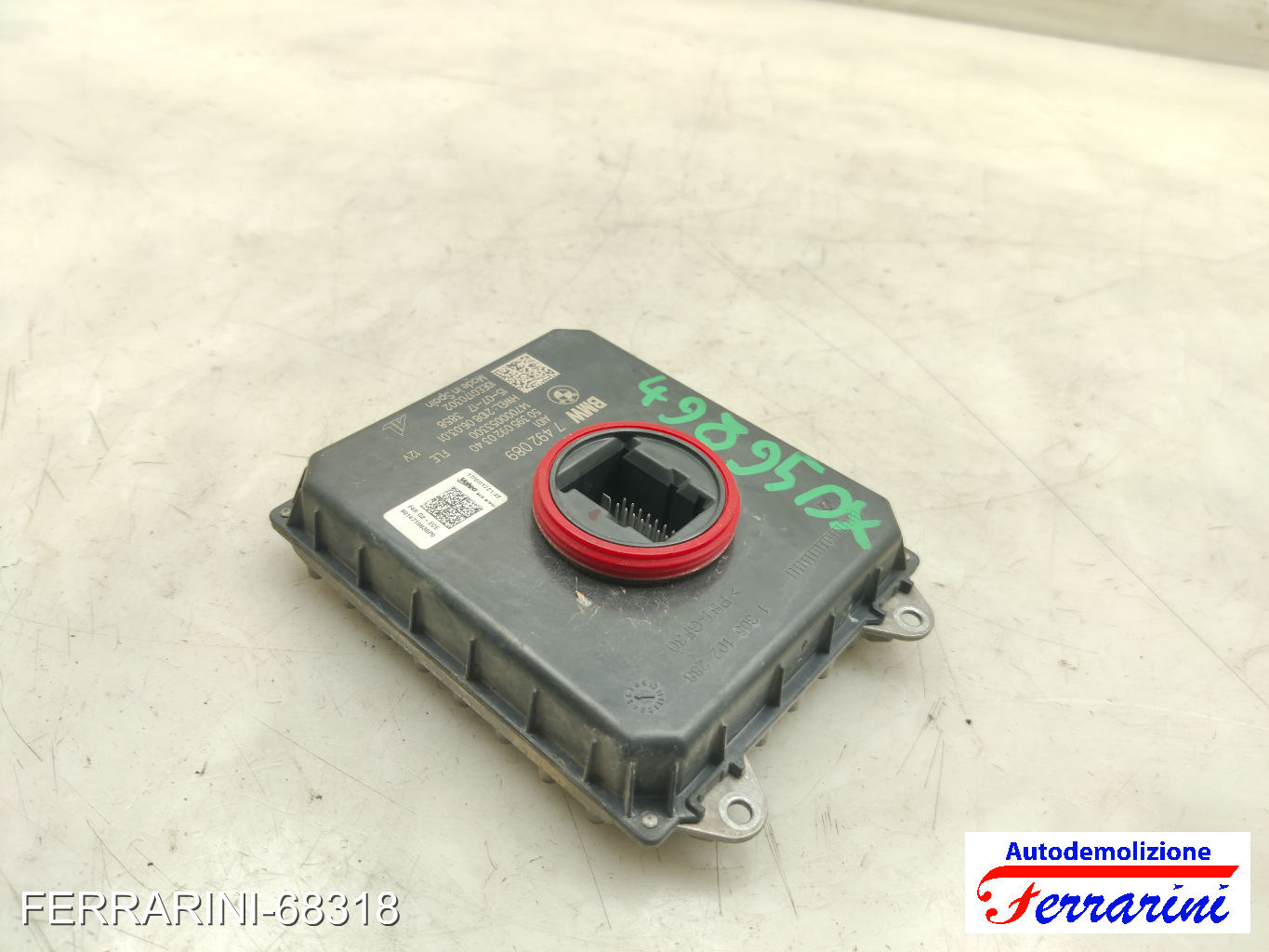 centralina ballast faro BMW X1 F48 SDRIVE 18D 2015-2023 63117492089, 63117381236