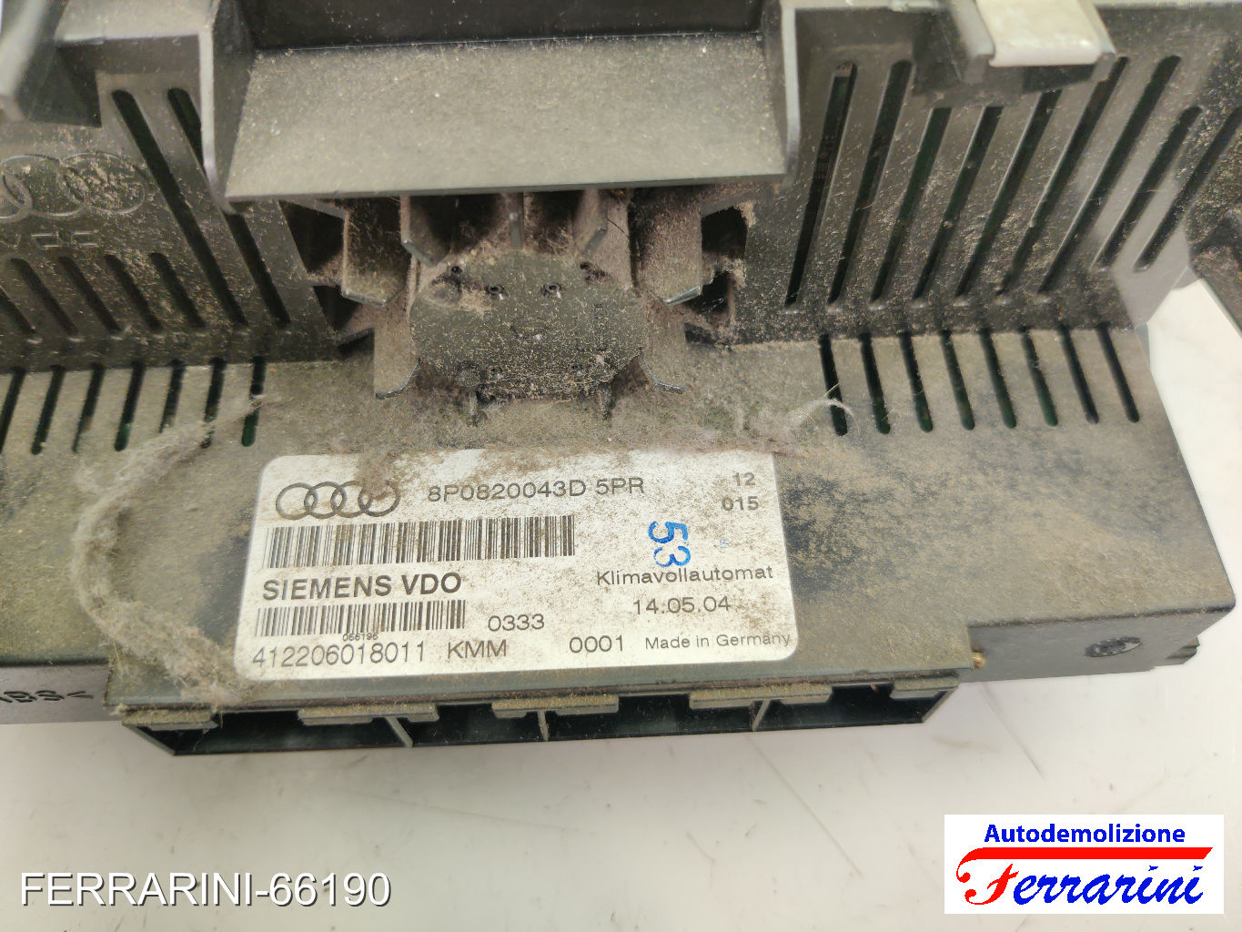 automatico bizona Centralina Clima Stufa AUDI A3 SPORTBACK 8PA 2004-2010