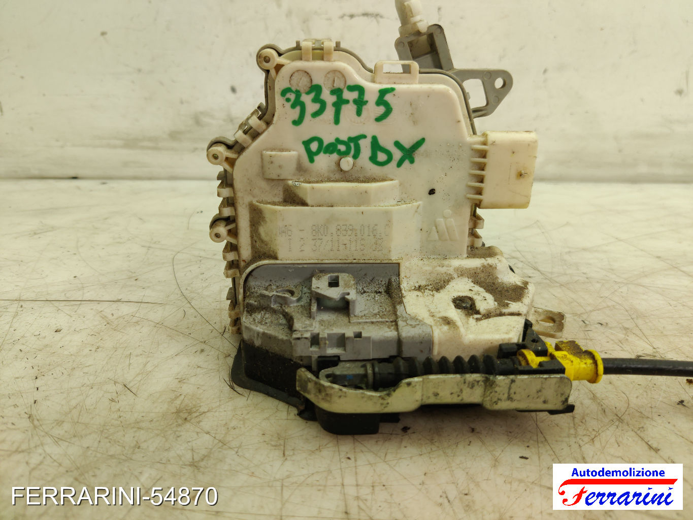 Serratura Porta AUDI A4 AT 8K5 2008-2015 destro, dx, posteriore, post 8K0839016 9