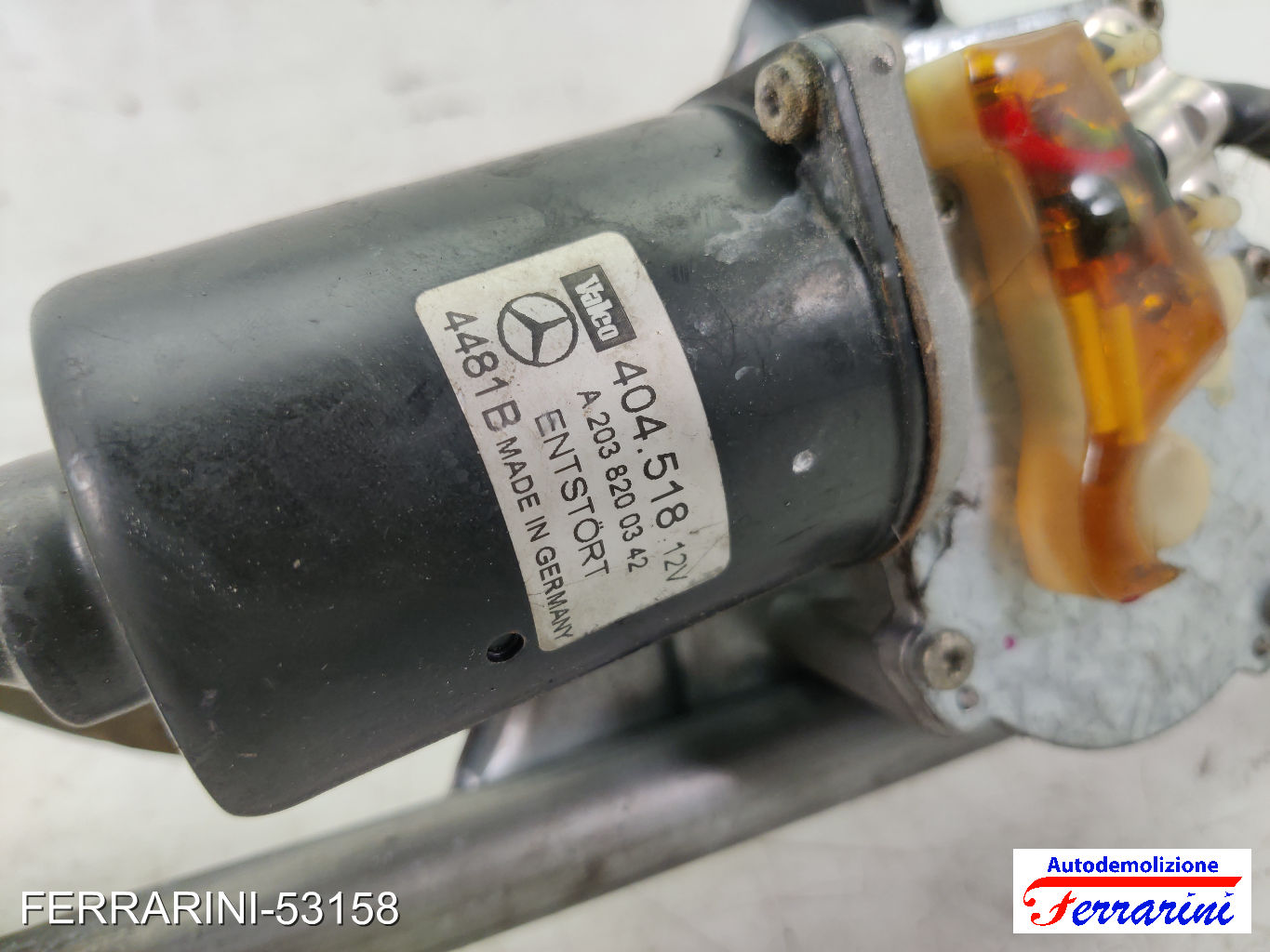 Spazzacqua Motorino Tergicristallo MERCEDES CLASSE C W203 2000-2007 anteriore