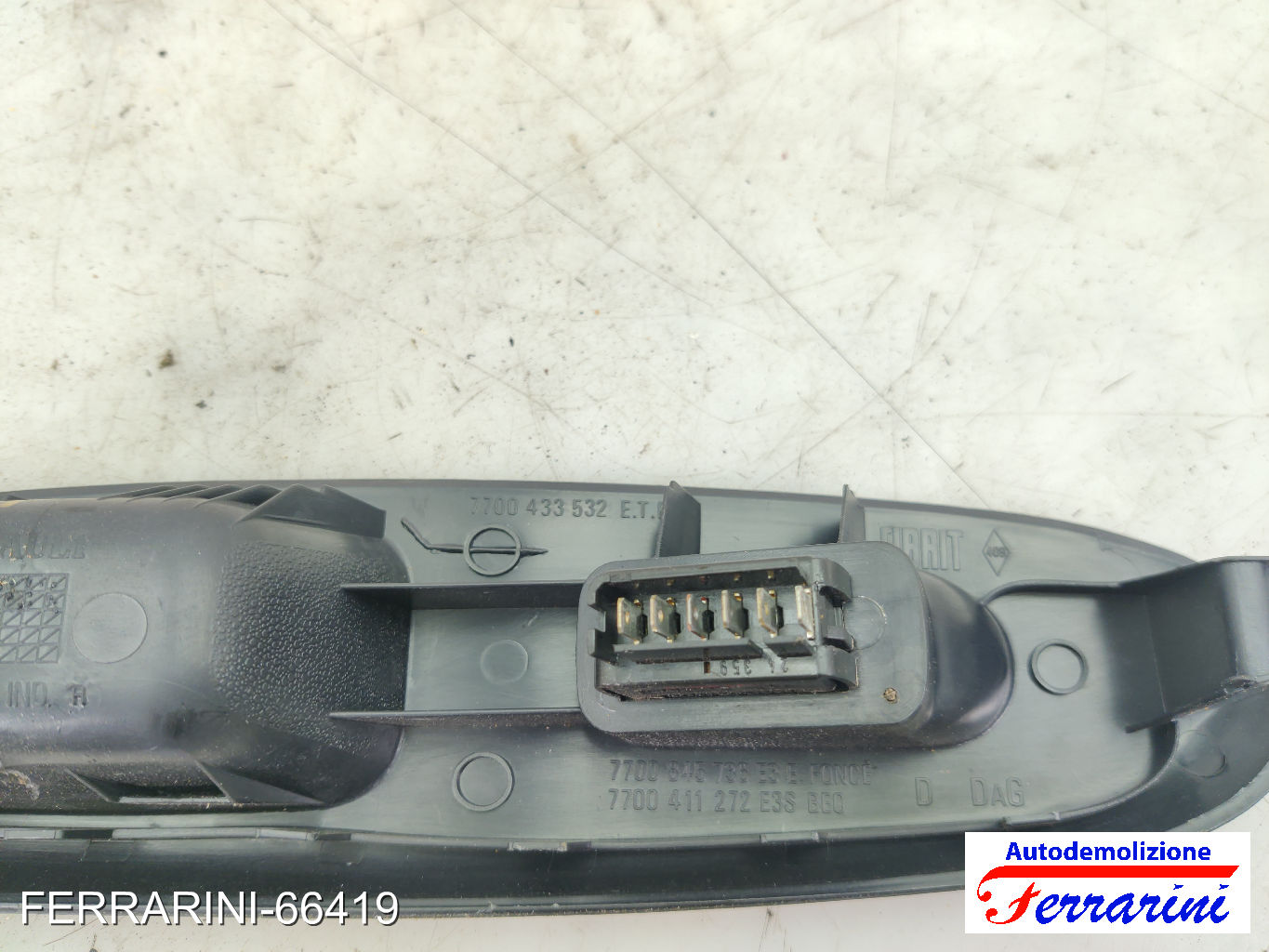 Pulsantiera Tastiera Alzavetro RENAULT CLIO 2 BB, CB 1998-2005 destra, dx