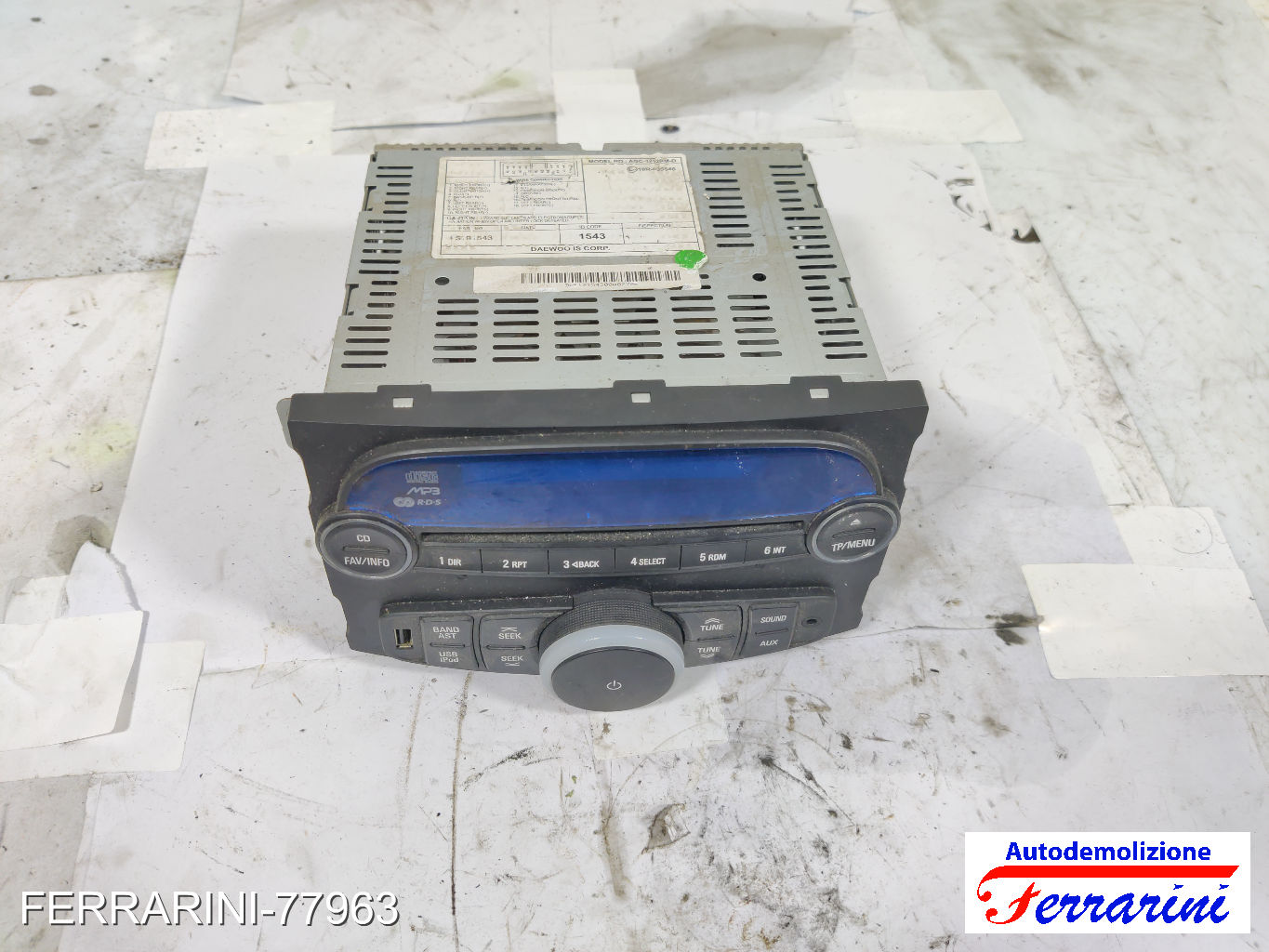 Stereo Radio CHEVROLET SPARK M300 2010-2015 94832768, 97T2444900