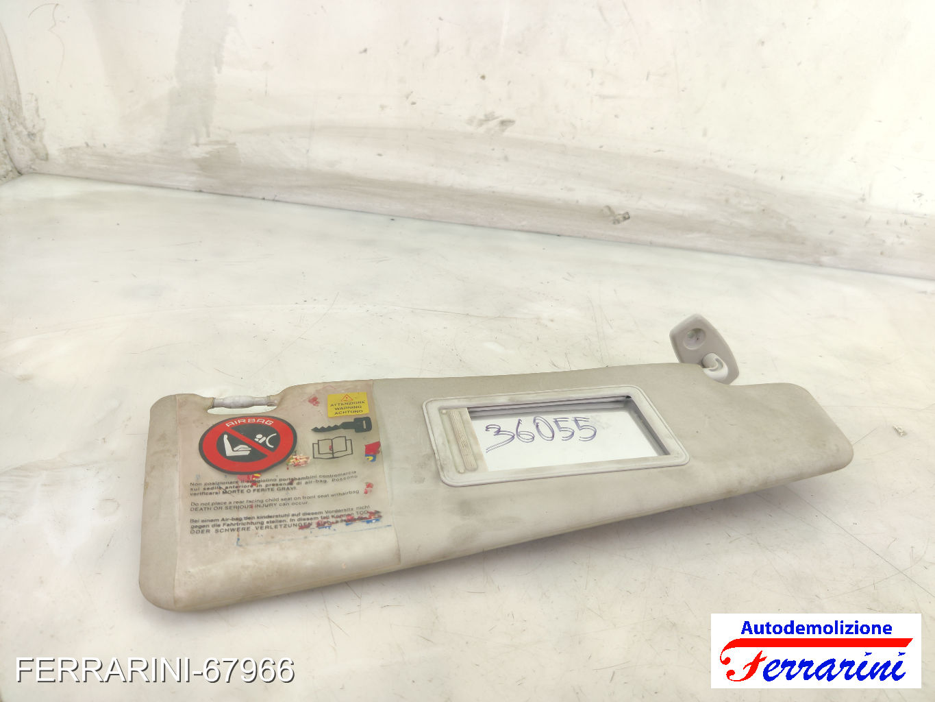 Aletta Parasole FIAT STILO SW 192 2005-2008 destro, dx 735411165, 36055 7