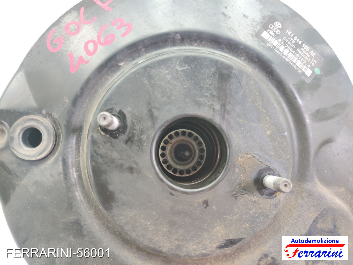 Servofreno VW GOLF 5 1K1 1.9 TDI 2003-2008 1K1614105AE, 03786461034 7