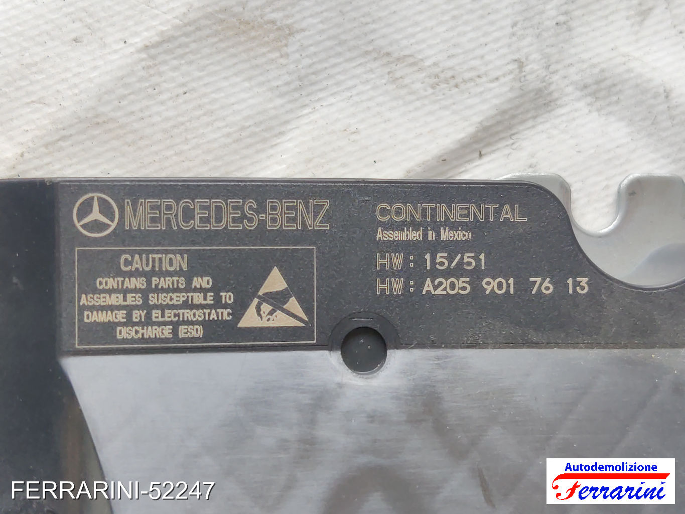 Kit Airbag Completo MERCEDES CLASSE C S205 2015-2018 A2059009427, A2056803705 7