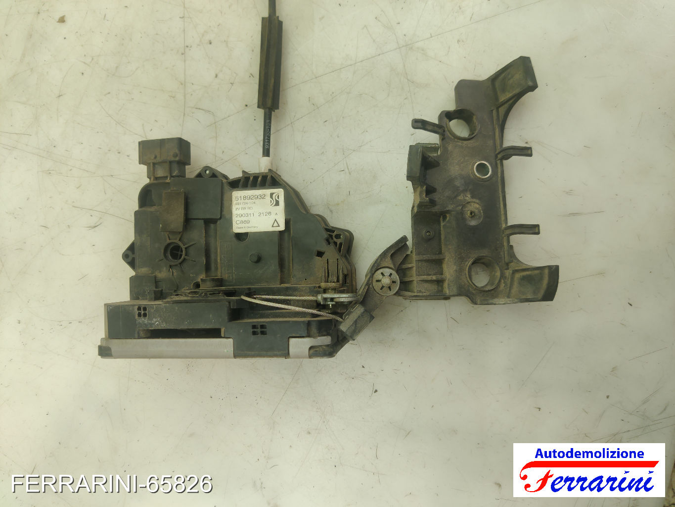 Serratura Porta FIAT PUNTO EVO 199 2009-2012 destro, dx, posteriore, post