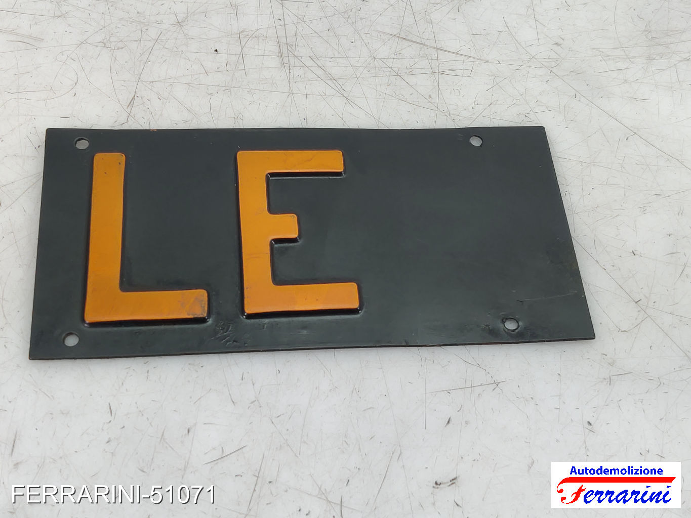 targa nera epoca Lecce LE FIAT PANDA 141 30 650 1982-2004