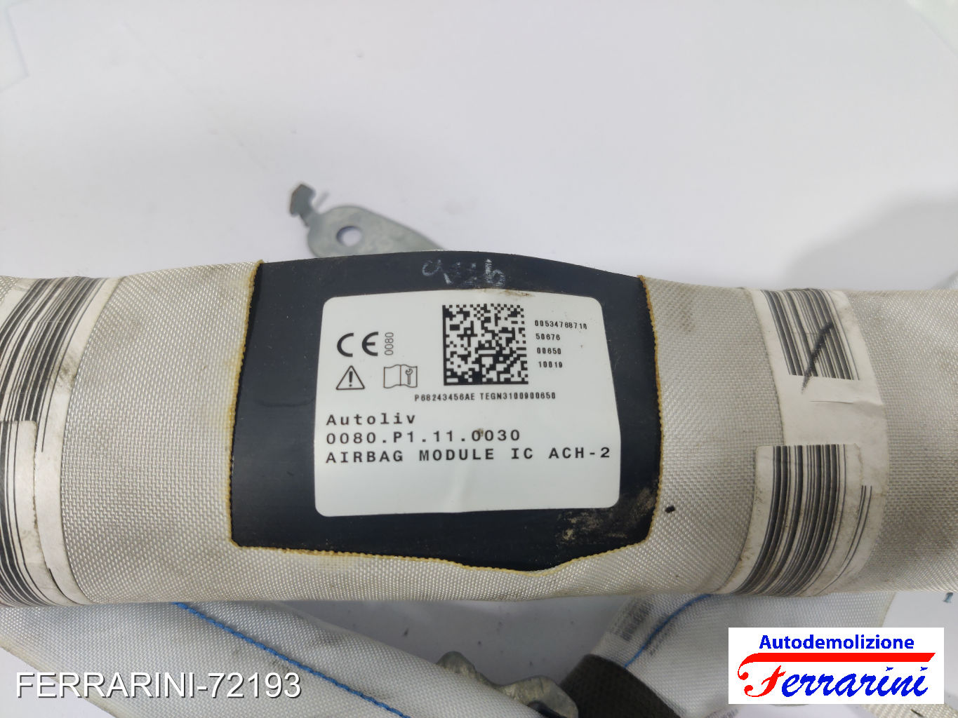 Airbag Tenda Tendina JEEP COMPASS M6, M7, MP, MV 2017-2023 Frontale Sinistra 7