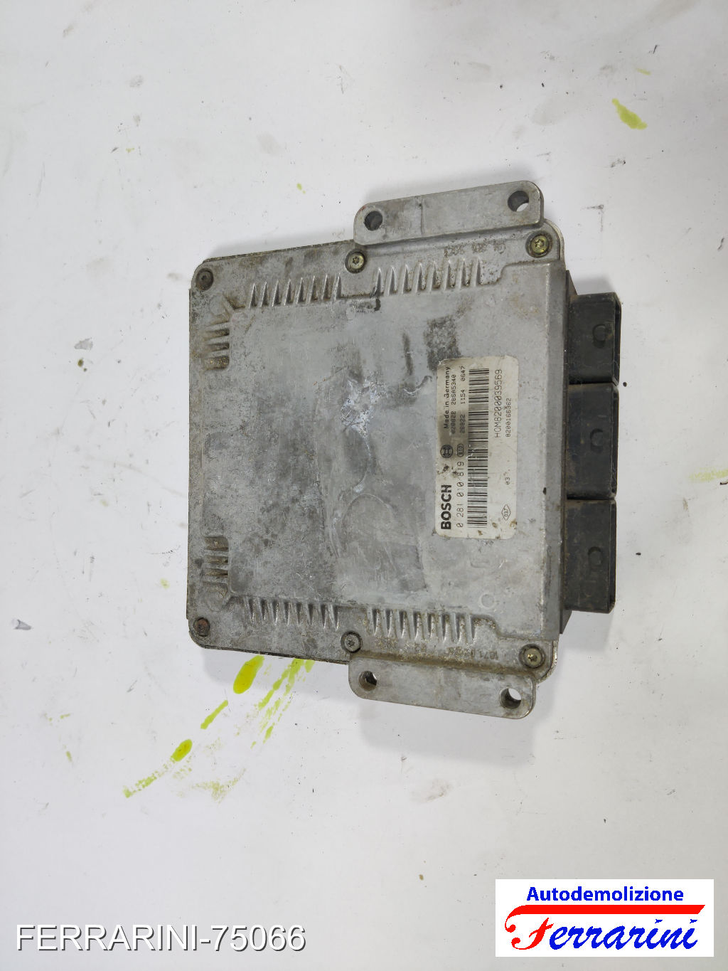 Centralina Motore RENAULT MEGANE 1 KOMBI KA 1.9 DCI 2001-2003 8200166362