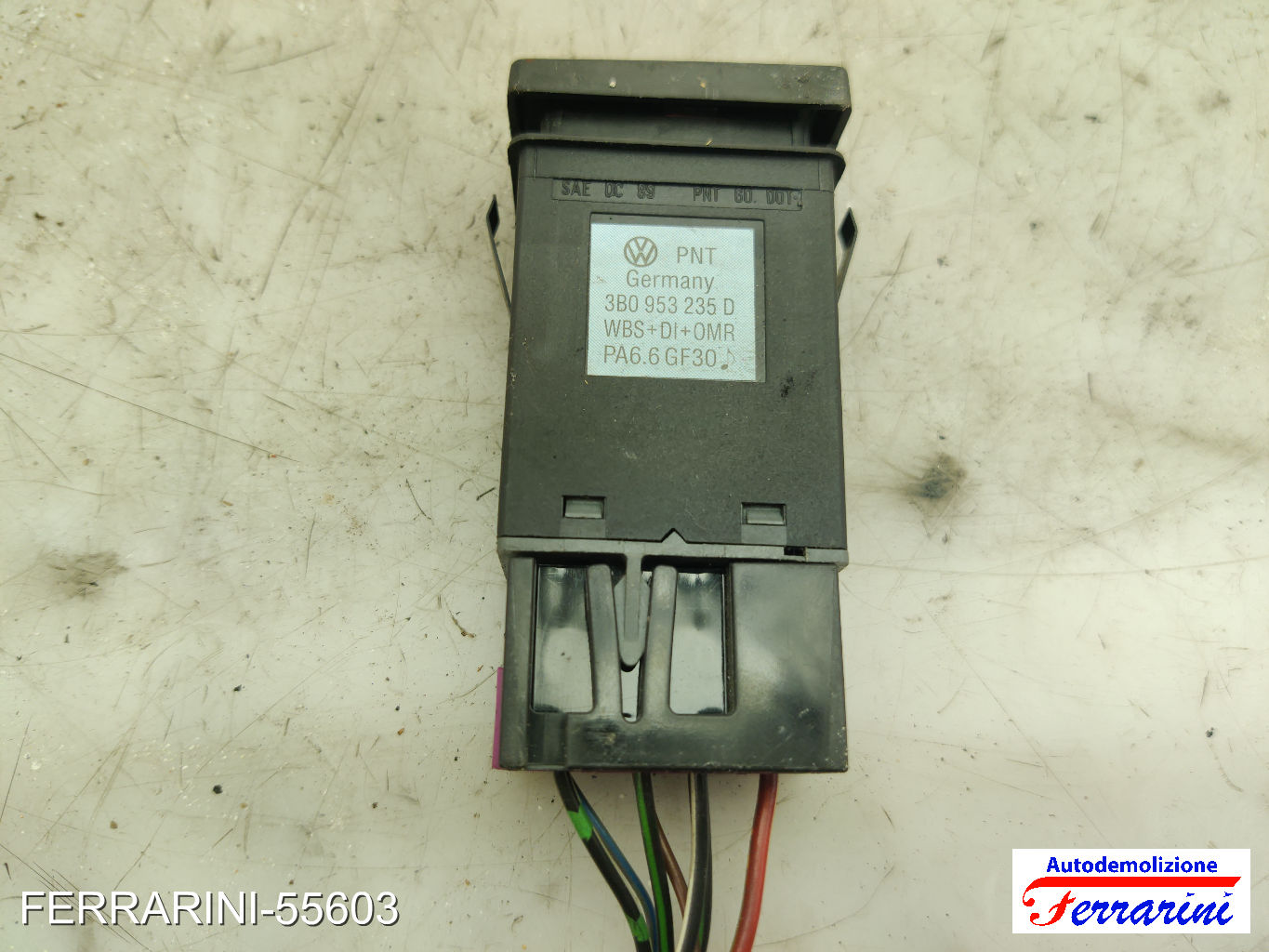 Interruttore Quattro Frecce VW PASSAT VARIANT 3B6 2000-2005 3B0953235D