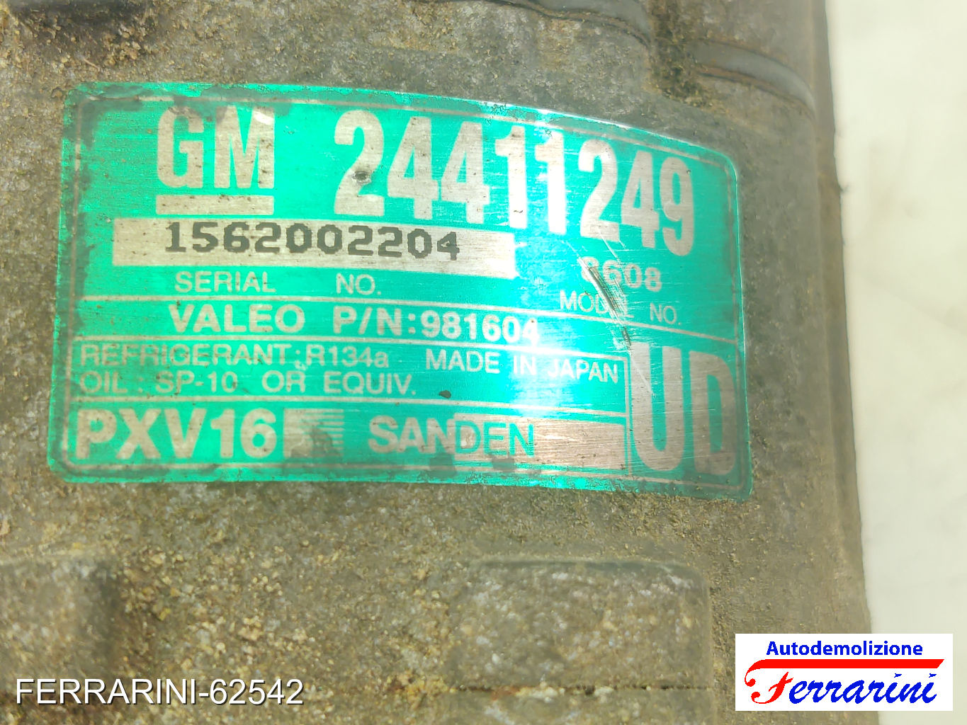 Compressore Clima SAAB 9-3 93 SW E50 1.9 TID 2005-2015 24411249, 6854005