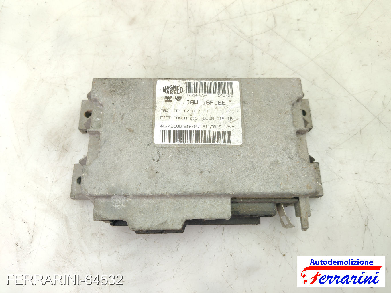 Centralina Motore FIAT PANDA 141 900 1992-1996 46746380, 46421700, 806160212100