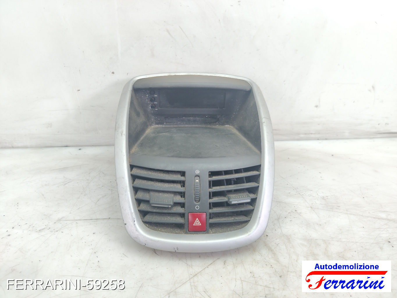 display bocchette aria Consolle Centrale Cruscotto PEUGEOT 207 WA, WC 2007-2012