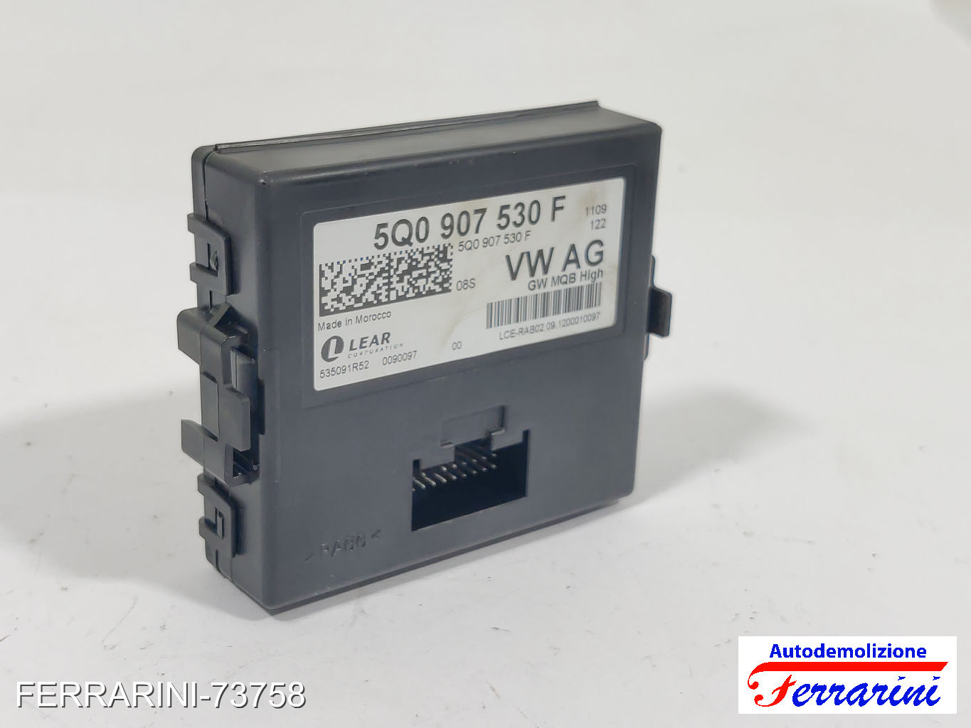 gateway bus dati LEAR VW GOLF 7 5G1, BE1, BE2, BQ1 2.0 TDI 2012-2020 5Q0907530F