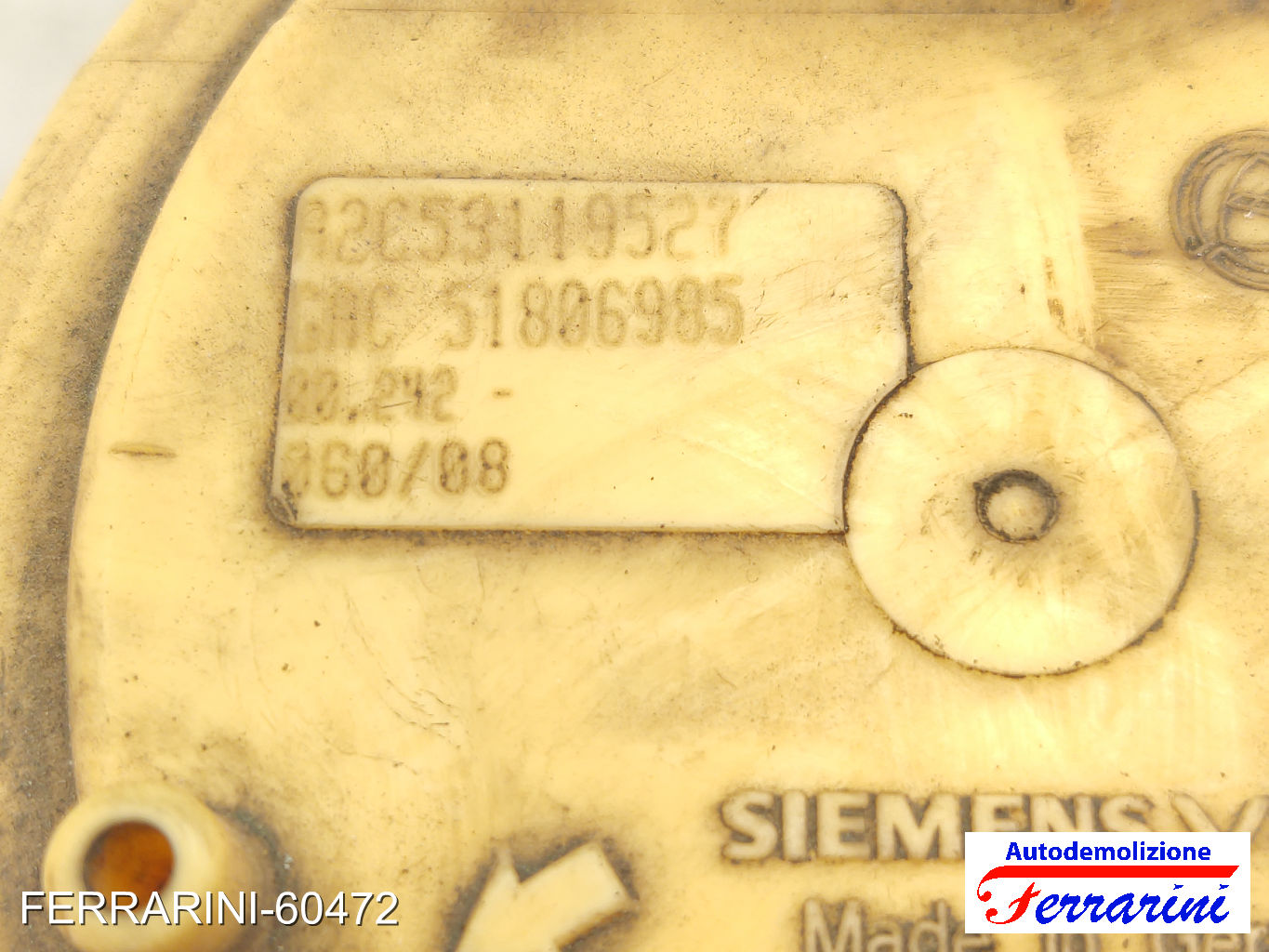 Cestello Pompa Galleggiante Serbatoio FIAT 500 312 1.3 D MULTIJET 2007-2023