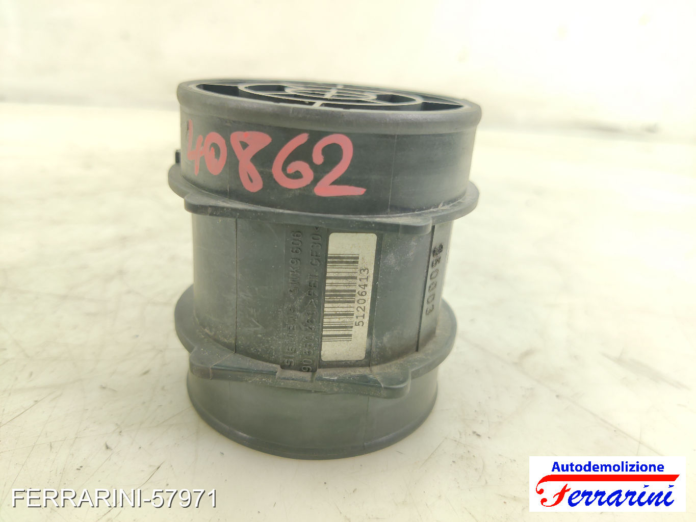 Debimetro OPEL ZAFIRA A T98 1.8 16V 2000-2005 90530463, 5WK9606, 350E03 7