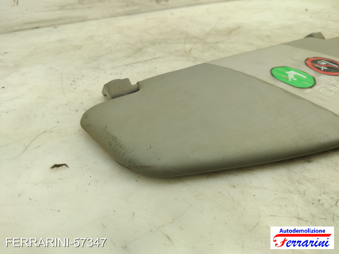 Aletta Parasole FIAT DOBLO 119, 223 2003-2010 destro, dx 0735294013, 735306354