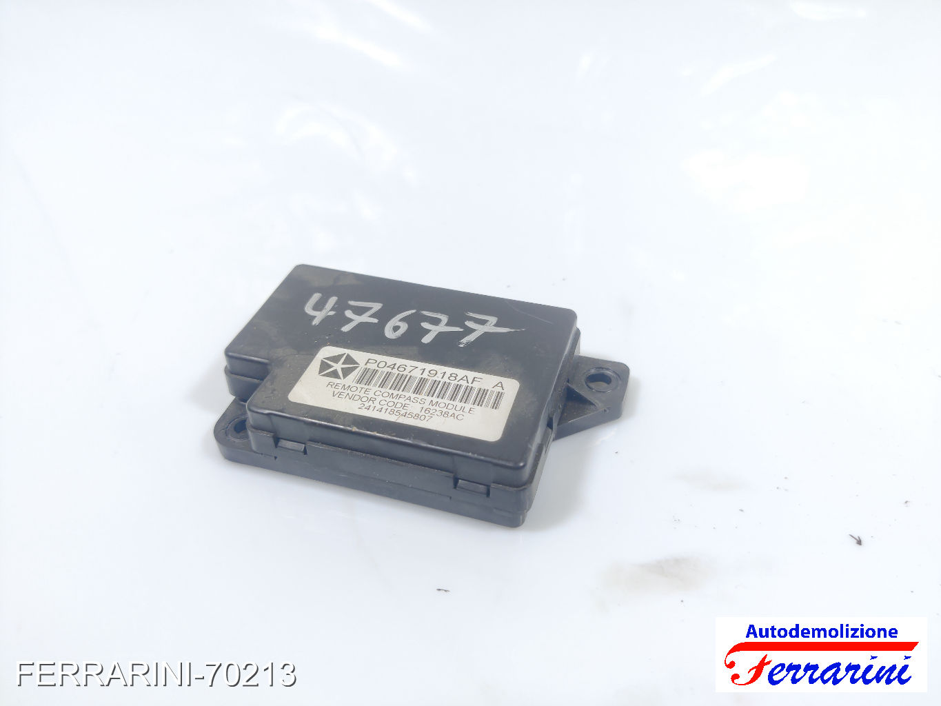 centralina bussola CHRYSLER GRAND VOYAGER 5 RT 2.8 CRD 2007-2023 04671918AF 6