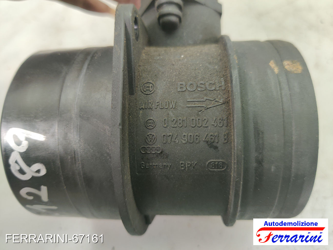Debimetro AUDI A3 8P1 2.0 TDI 16V 2003-2012 0281002461, 0749064461B, 00281002461 7