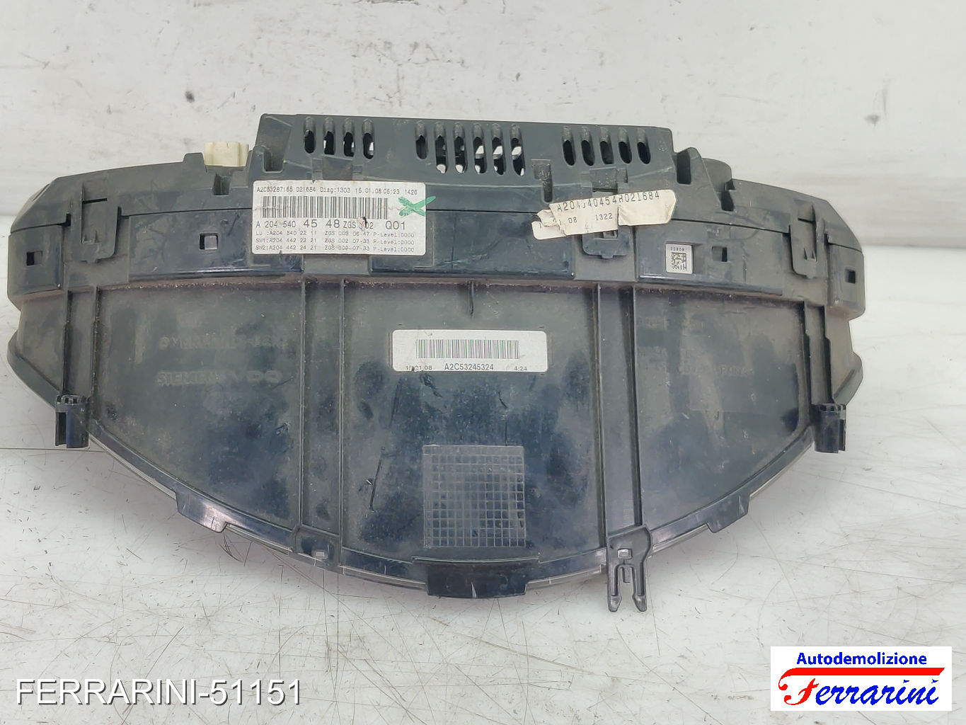 Quadro Contachilometri MERCEDES CLASSE C S204 C 220 CDI 2007-2008 A2C53245324 8