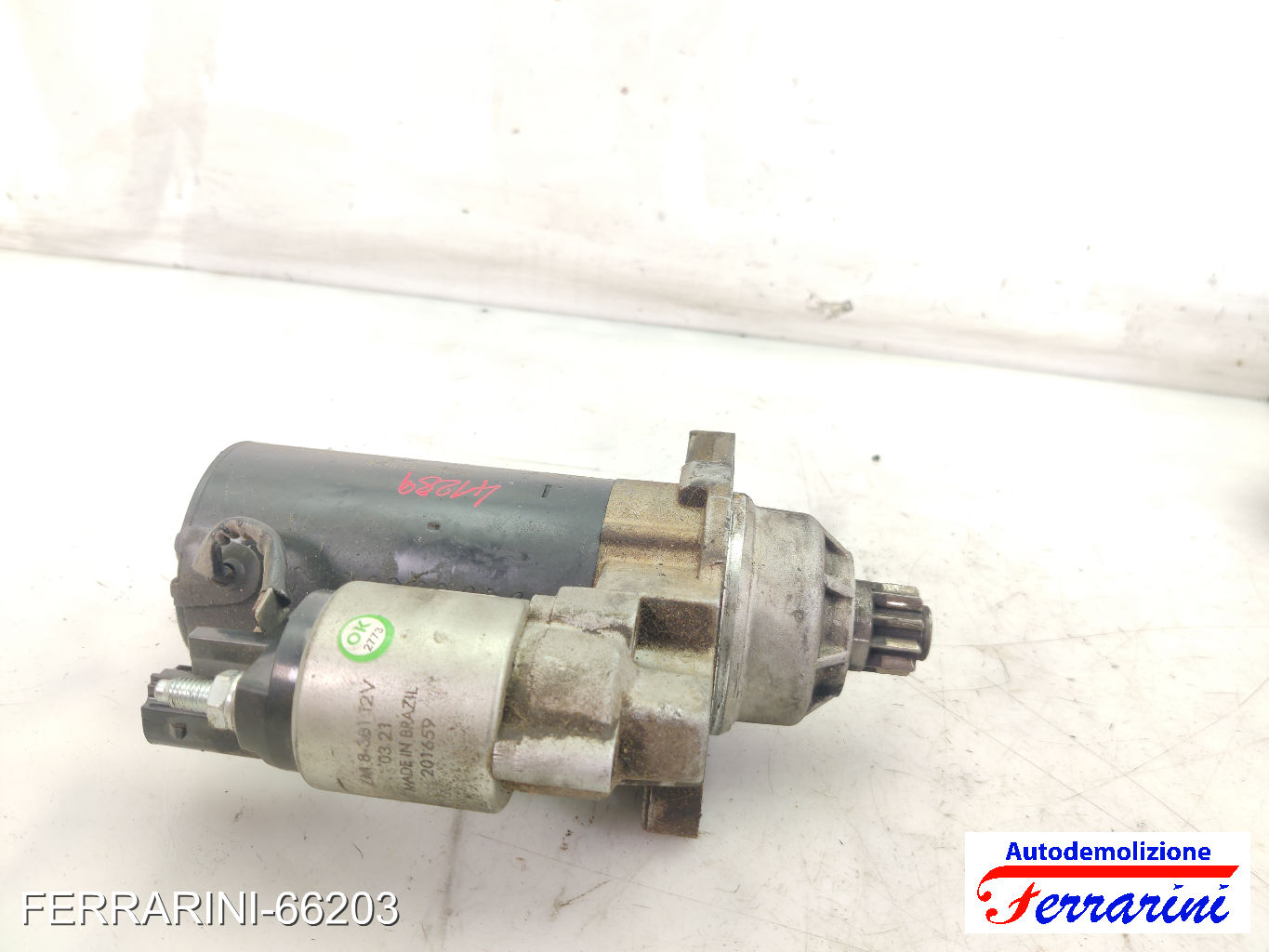 Motorino Avviamento AUDI A3 8P1 2.0 TDI 16V 2003-2012 02M911023P, 02E911023H 6