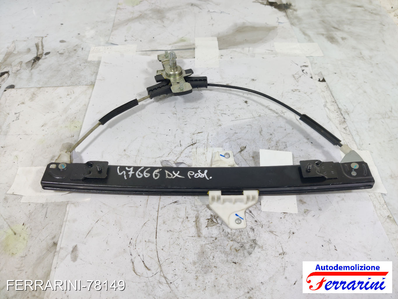 Alzavetro CHEVROLET SPARK M300 2010-2015 destro, dx, posteriore, post