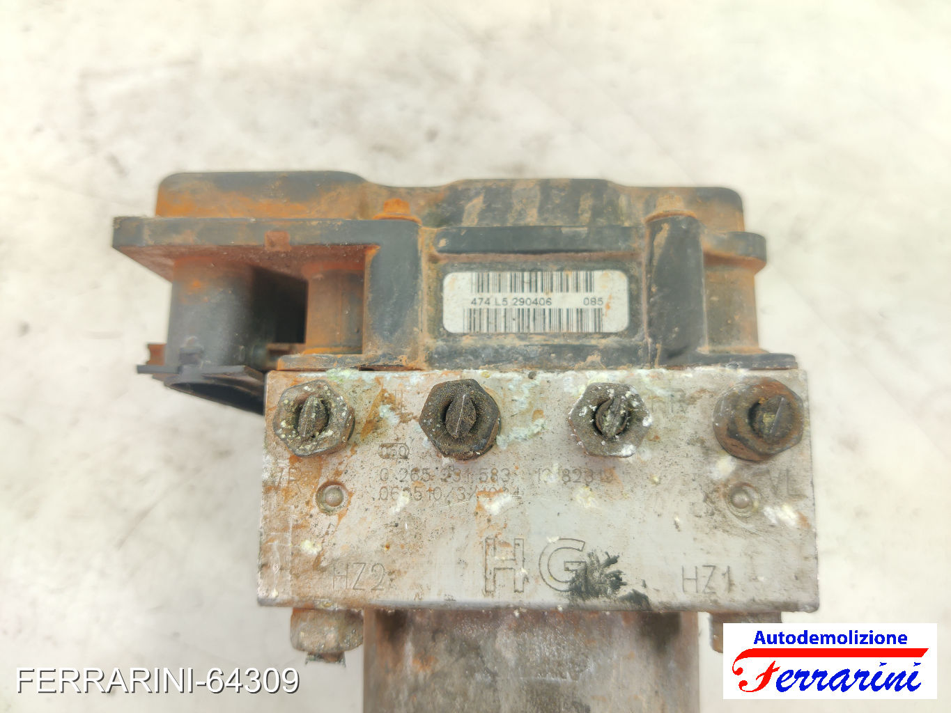 Centralina Pompa Abs FIAT SEICENTO 600 187 1.1 1998-2010 13182319, 0265231583 6